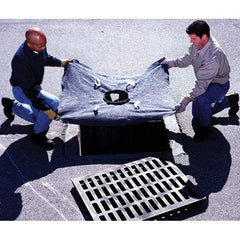 UltraTech - 4' Long x 3' Wide, Ultra X-TEX Drain Guard - Black, Use for Stormwater/Construction Compliance - Industrial Tool & Supply