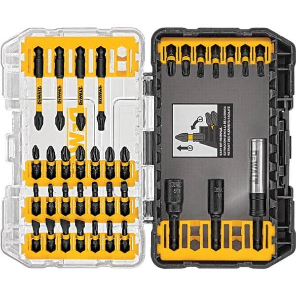 DeWALT - Power & Impact Screwdriver Bit Sets Point Type: Nut Driver; Phillips; Slotted; Torx Drive Size: 0.25 - Industrial Tool & Supply