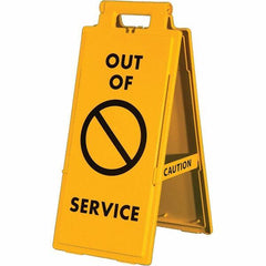 PRO-SAFE - Cone & A Frame Floor Signs Shape: A-Frame Type: Restroom, Janitorial & Housekeeping - Industrial Tool & Supply