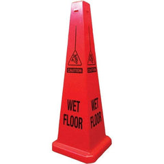 PRO-SAFE - Cone & A Frame Floor Signs Shape: Cone Type: Restroom, Janitorial & Housekeeping - Industrial Tool & Supply