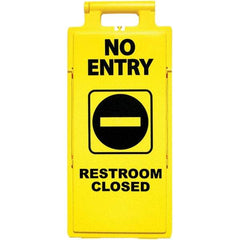 PRO-SAFE - Cone & A Frame Floor Signs Shape: A-Frame Type: Restroom, Janitorial & Housekeeping - Industrial Tool & Supply