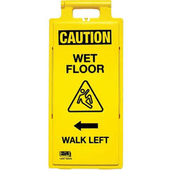 PRO-SAFE - Cone & A Frame Floor Signs Shape: A-Frame Type: Restroom, Janitorial & Housekeeping - Industrial Tool & Supply