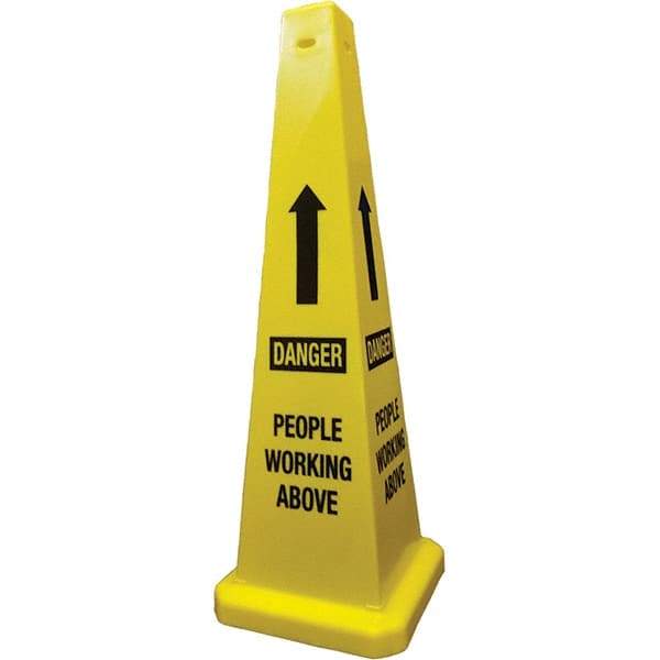 PRO-SAFE - Cone & A Frame Floor Signs Shape: Cone Type: Restroom, Janitorial & Housekeeping - Industrial Tool & Supply