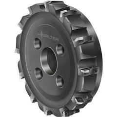 Walter - 12 Inserts, 250mm Cut Diam, 60mm Arbor Diam, Indexable Square-Shoulder Face Mill - 0° Lead Angle, 63mm High, Series F2010-B3-AD1204 - Industrial Tool & Supply