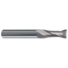 1/2 Dia. x 4-1/2 Overall Length 2-Flute Square End Solid Carbide SE End Mill-Round Shank-Center Cut-Uncoated - Industrial Tool & Supply
