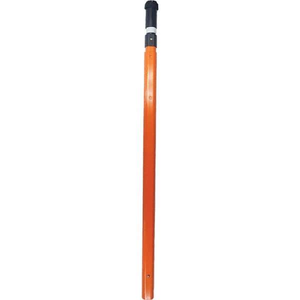 PRO-SAFE - 8' High, Traffic Sign Mounting Hardware - Steel, Compatible with 114" High x 18" Wide Signs, Orange - Industrial Tool & Supply