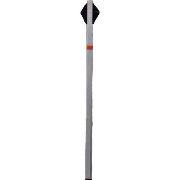 PRO-SAFE - 1-1/2' High, Traffic Sign Mounting Hardware - Aluminum, Compatible with 54" High x 36" Wide Signs, Silver - Industrial Tool & Supply