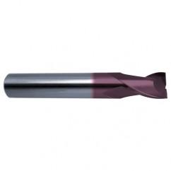 17/64 Dia. x 2-1/2 Overall Length 2-Flute Square End Solid Carbide SE End Mill-Round Shank-Center Cut-Firex - Industrial Tool & Supply