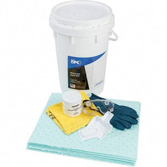Brady SPC Sorbents - 9 Gal Capacity Hazardous Materials Spill Kit - 6.5 Gal Polyethylene Bucket - Industrial Tool & Supply