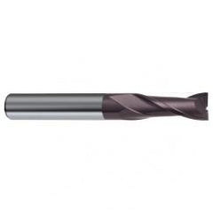 3/16 Dia. x 2-1/2 Overall Length 2-Flute Square End Solid Carbide SE End Mill-Round Shank-Center Cut-Firex - Industrial Tool & Supply