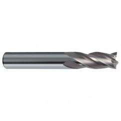 11/64 Dia. x 2 Overall Length 4-Flute Square End Solid Carbide SE End Mill-Round Shank-Center Cut-Uncoated - Industrial Tool & Supply