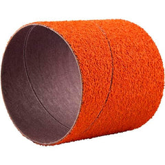 Norton - 60 Grit Ceramic Coated Spiral Band - 3" Diam x 3" Wide - Industrial Tool & Supply