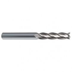 5/16 Dia. x 4 Overall Length 4-Flute Square End Solid Carbide SE End Mill-Round Shank-Center Cut-Uncoated - Industrial Tool & Supply