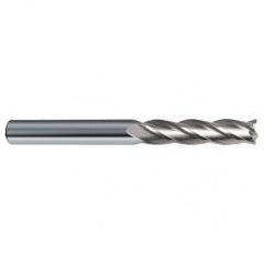 3/16 Dia. x 3 Overall Length 4-Flute Square End Solid Carbide SE End Mill-Round Shank-Center Cut-Uncoated - Industrial Tool & Supply