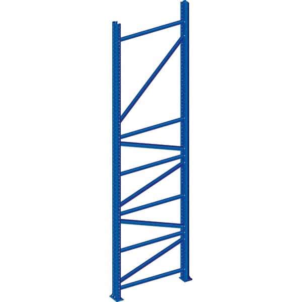 Interlake Mecalux - 20,867 Lb Capacity Heavy-Duty Framing Upright - 240" High x 42" Deep, Blue - Industrial Tool & Supply