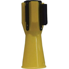 PRO-SAFE - 3-1/2" Wide x 9" High Styrene Barrier Tape - 0.5 Lb, Yellow - Industrial Tool & Supply