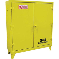 Strong Hold - Safety Cabinets   Hazardous Chemical Type: Flammable and Combustible Liquids    Color: Safety Yellow - Industrial Tool & Supply