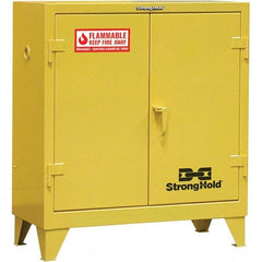 Strong Hold - Safety Cabinets   Hazardous Chemical Type: Flammable and Combustible Liquids    Color: Safety Yellow - Industrial Tool & Supply