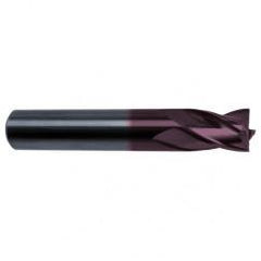 19/64 Dia. x 2-1/2 Overall Length 4-Flute Square End Solid Carbide SE End Mill-Round Shank-Center Cut-Firex - Industrial Tool & Supply