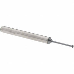 Accupro - 1/16° 1/16" Cut Diam, 0.031" Cut Width, 1/8" Shank, Solid Carbide Double-Angle Cutter - Industrial Tool & Supply