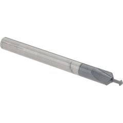 Accupro - 1/16° 1/16" Cut Diam, 0.031" Cut Width, 1/8" Shank, Solid Carbide Double-Angle Cutter - Industrial Tool & Supply