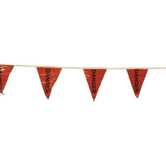 PRO-SAFE - Pennants Color: Red Overall Length (Feet): 60.00 - Industrial Tool & Supply