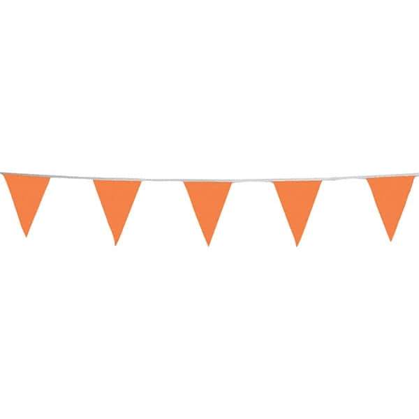 PRO-SAFE - Pennants Color: Orange Overall Length (Feet): 60.00 - Industrial Tool & Supply