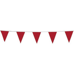 PRO-SAFE - Pennants Color: Red Overall Length (Feet): 100.00 - Industrial Tool & Supply