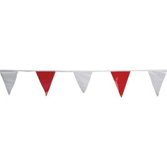 PRO-SAFE - Pennants Color: Red/White Overall Length (Feet): 100.00 - Industrial Tool & Supply