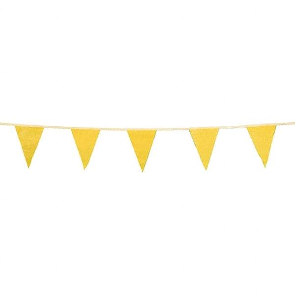 PRO-SAFE - Pennants Color: Yellow Overall Length (Feet): 100.00 - Industrial Tool & Supply