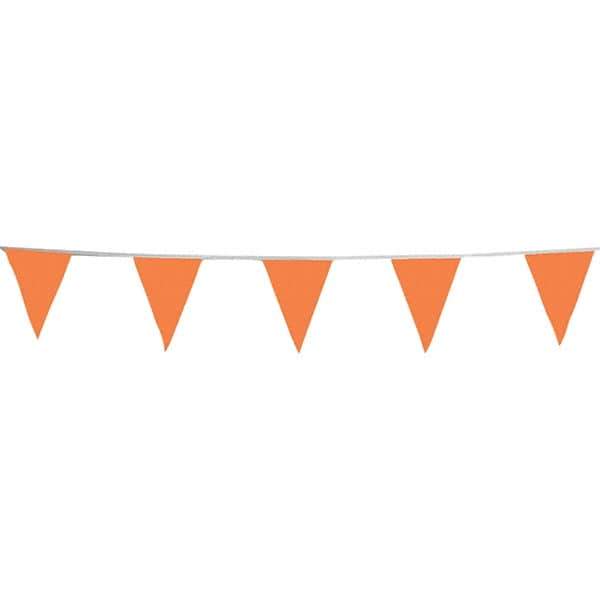 PRO-SAFE - Pennants Color: Orange Overall Length (Feet): 100.00 - Industrial Tool & Supply