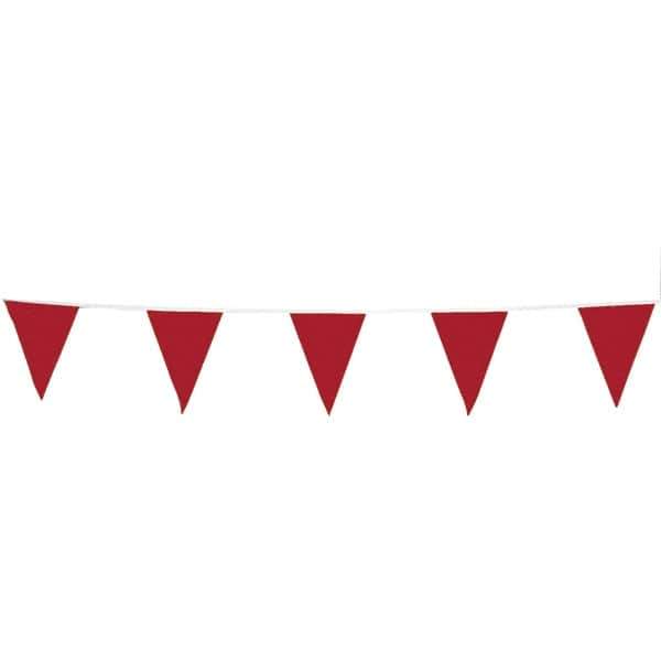 PRO-SAFE - Pennants Color: Red Overall Length (Feet): 105.00 - Industrial Tool & Supply