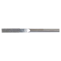 0.120″ × 0.040″ Electroplated Diamond File Flat 100 Grit 5/8″ Diamond - Industrial Tool & Supply