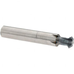 Accupro - 1/2° 1/2" Cut Diam, 0.187" Cut Width, 1/2" Shank, Solid Carbide Double-Angle Cutter - Industrial Tool & Supply