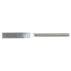 0.157″ × 0.040″ Electroplated Diamond File Flat 100 Grit 5/8″ Diamond - Industrial Tool & Supply