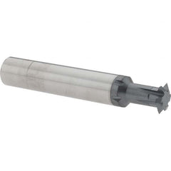 Accupro - 1/2° 1/2" Cut Diam, 0.109" Cut Width, 1/2" Shank, Solid Carbide Double-Angle Cutter - Industrial Tool & Supply