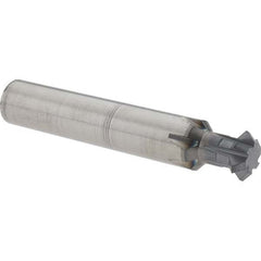 Accupro - 1/2° 1/2" Cut Diam, 0.187" Cut Width, 1/2" Shank, Solid Carbide Double-Angle Cutter - Industrial Tool & Supply