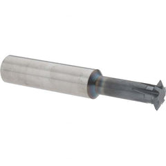 Accupro - 1/2° 1/2" Cut Diam, 0.109" Cut Width, 1/2" Shank, Solid Carbide Double-Angle Cutter - Industrial Tool & Supply