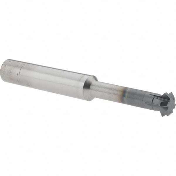 Accupro - 1/2° 1/2" Cut Diam, 0.187" Cut Width, 1/2" Shank, Solid Carbide Double-Angle Cutter - Industrial Tool & Supply