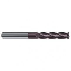 5/8 Dia. x 6 Overall Length 4-Flute Square End Solid Carbide SE End Mill-Round Shank-Center Cut-Firex - Industrial Tool & Supply