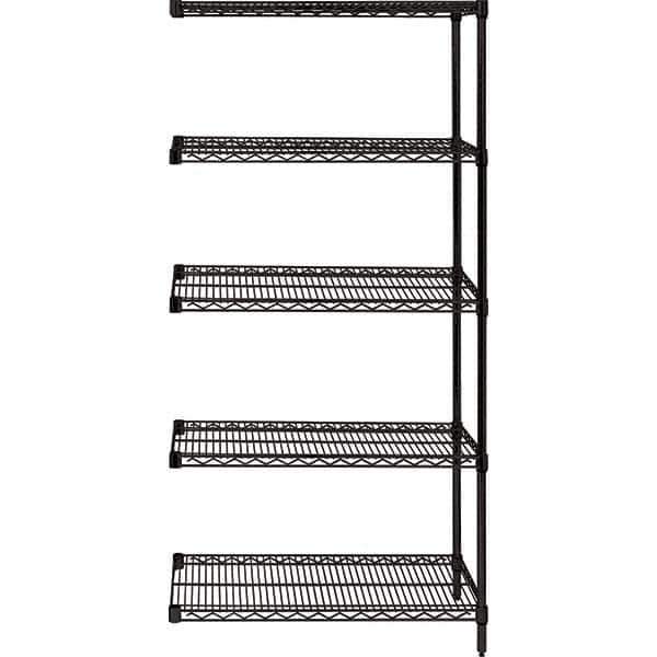 Quantum Storage - 36" Wide, 74 High, Open Shelving Accessory/Component - Use with #1630 Built-In Combination Lock - Industrial Tool & Supply