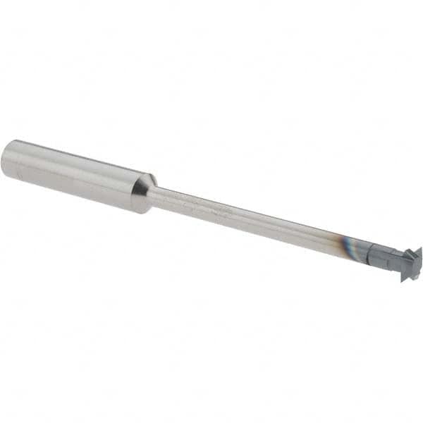 Accupro - 1/4° 1/4" Cut Diam, 0.072" Cut Width, 1/4" Shank, Solid Carbide Double-Angle Cutter - Industrial Tool & Supply