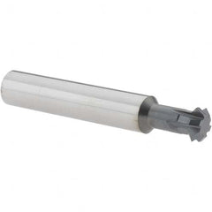 Accupro - 7/16° 7/16" Cut Diam, 0.157" Cut Width, 7/16" Shank, Solid Carbide Double-Angle Cutter - Industrial Tool & Supply