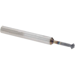 Accupro - 5/32° 5/32" Cut Diam, 0.078" Cut Width, 3/16" Shank, Solid Carbide Double-Angle Cutter - Industrial Tool & Supply