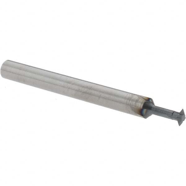 Accupro - 5/32° 5/32" Cut Diam, 0.045" Cut Width, 3/16" Shank, Solid Carbide Double-Angle Cutter - Industrial Tool & Supply