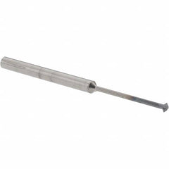 Accupro - 3/32° 3/32" Cut Diam, 0.047" Cut Width, 1/8" Shank, Solid Carbide Double-Angle Cutter - Industrial Tool & Supply