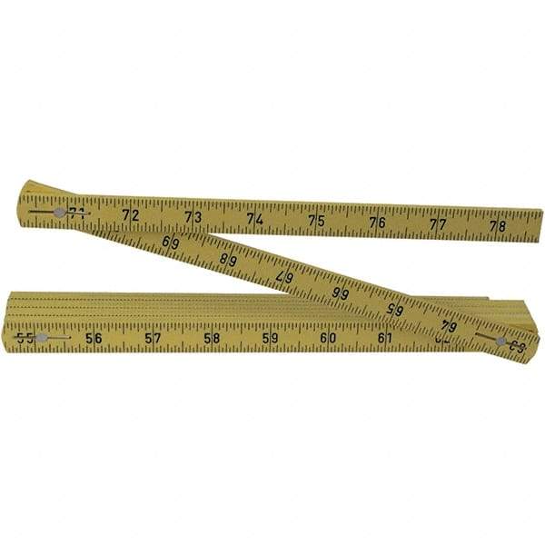 Wiha - Folding Rules Overall Length (Feet): 6.50 Graduation (Inch): 3/32 - Industrial Tool & Supply