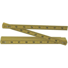 Wiha - Folding Rules Overall Length (Feet): 6.50 Graduation (Inch): 3/32 - Industrial Tool & Supply