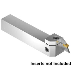 Kennametal - External Thread, 16mm Max Cut of Depth, 6mm Min Groove Width, 6" OAL, Right Hand Indexable Grooving Cutoff Toolholder - 1" Shank Height x 1" Shank Width, EG0600M06P04 Insert Style, EVSB Toolholder Style, Series Beyond Evolution - Industrial Tool & Supply