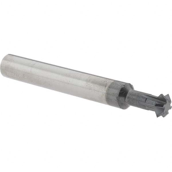 Accupro - 5/16° 5/16" Cut Diam, 1/8" Cut Width, 5/16" Shank, Solid Carbide Double-Angle Cutter - Industrial Tool & Supply